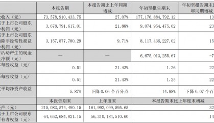 立讯精密:前三季度盈利90.75亿,预计全年净利润超131亿元